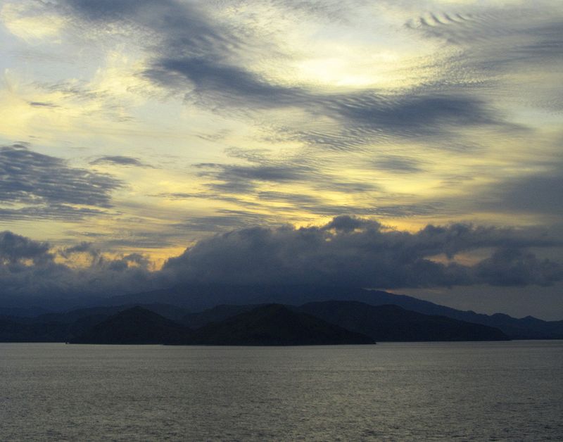 A variety of clouds at sunset