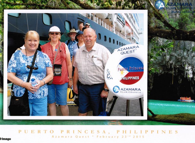 Disembarking in Puerto Princesa, Philippines