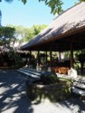 Fountain and hotel lounge