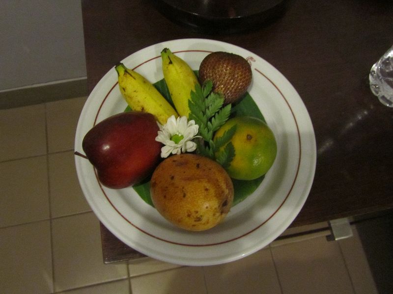 Fruit in the hotel room