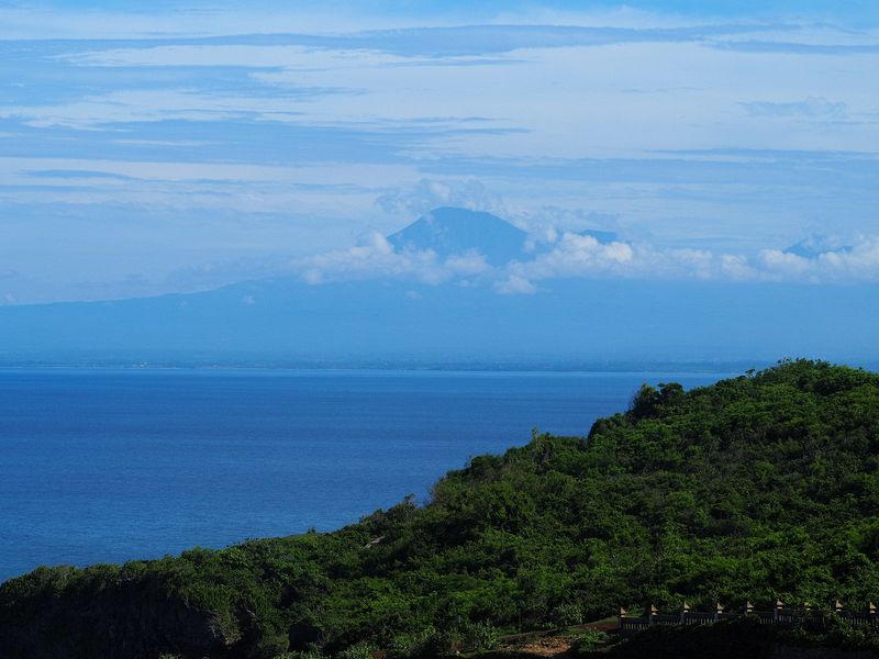 Mount Agung in the distance