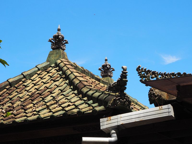 Ornate roof caps