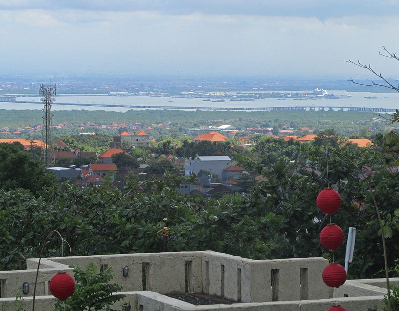 Panoramic view of Bali harbor