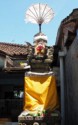 Shrine with a sun umbrella