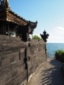 Small shrine at the ocean's edge