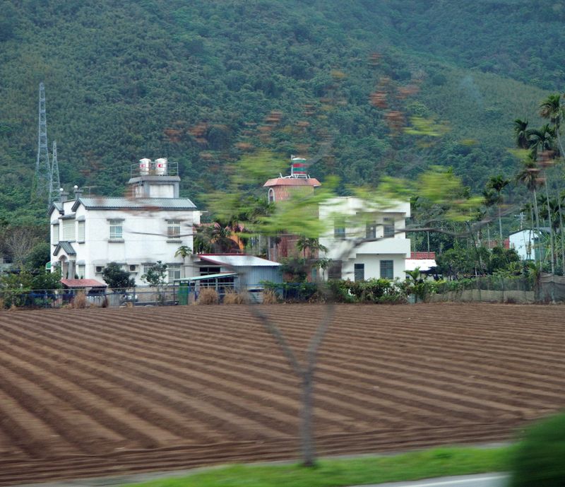 Houses in a farming village