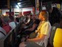 Linda and June watch a native dance show