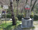 Jizo with flowers