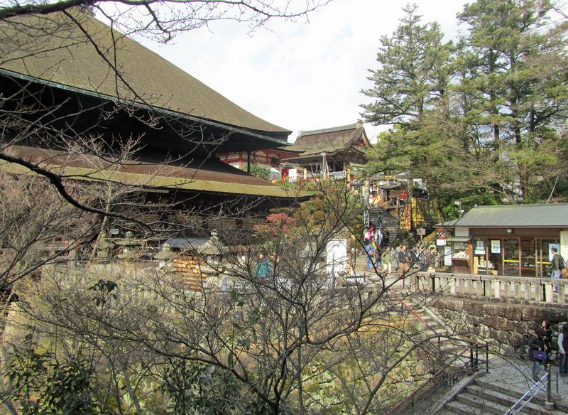 The Buddhist temple and Shinto shrine side by side