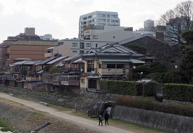 Houses along the river