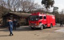 The temple has its own firetruck