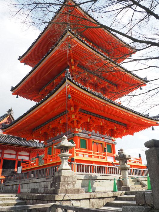 Three-storied pagoda