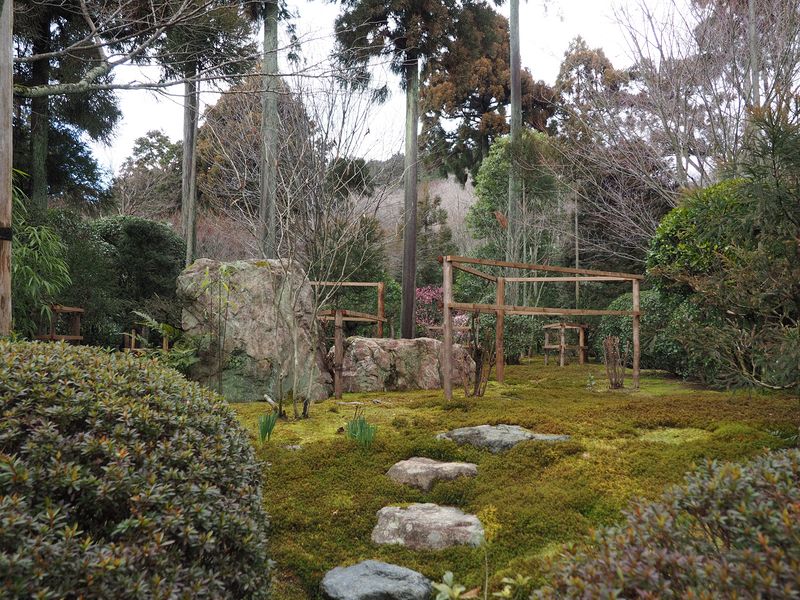 We enter the grounds of the Ryoanji Temple dating from 1450