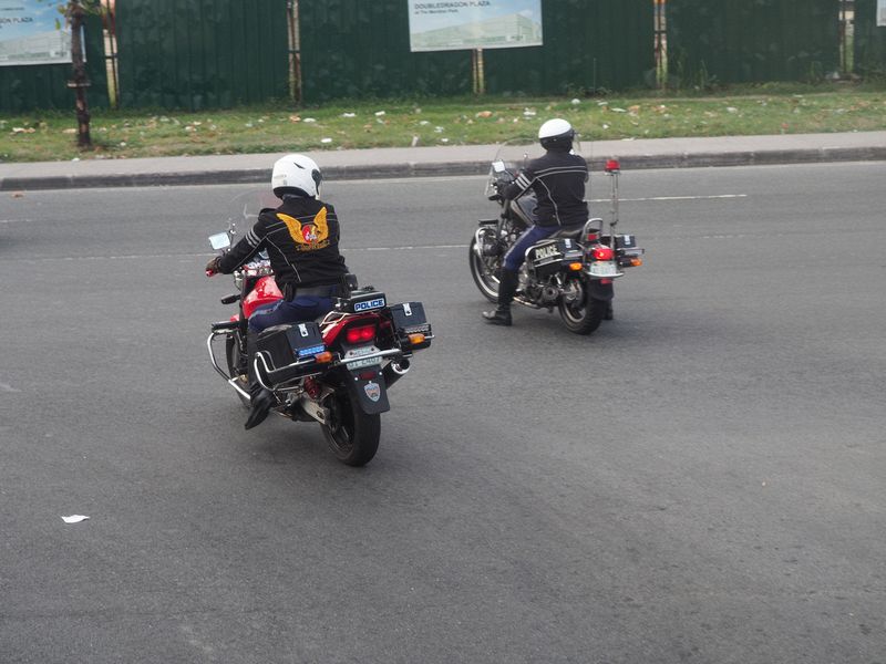 A better view of our state police motorcycle escort