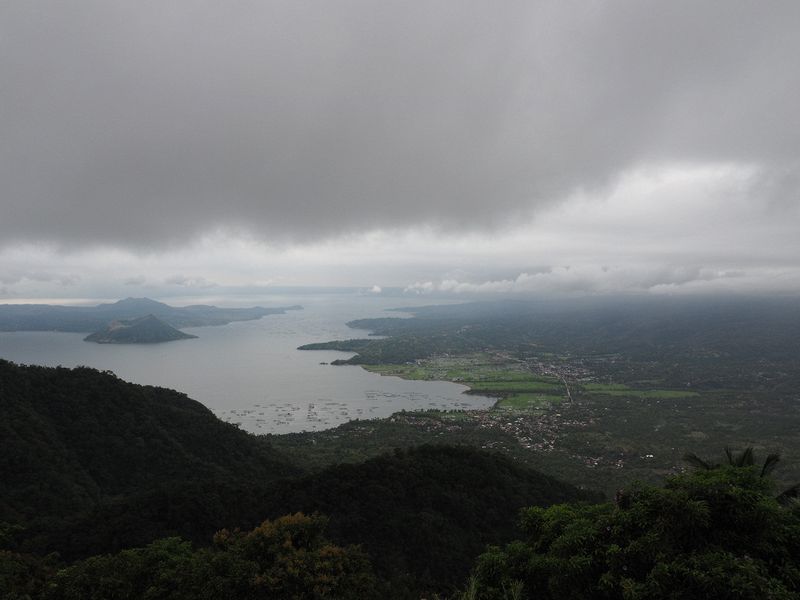 A huge volcano caldera as seen from the Tagaytay ridge