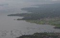 Fish farms in the lake of the caldera