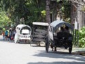 Horse drawn carts for tourists at Intramuros old walled city