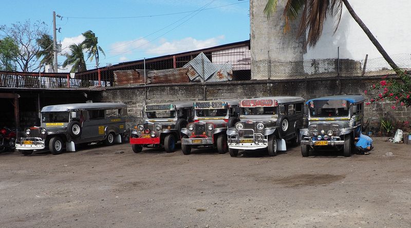 Jeepneys waiting to be repaired