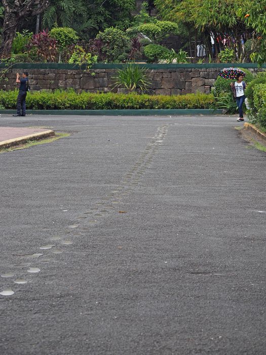 Jose Rizal's footprints