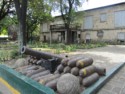 Old cannon and shells