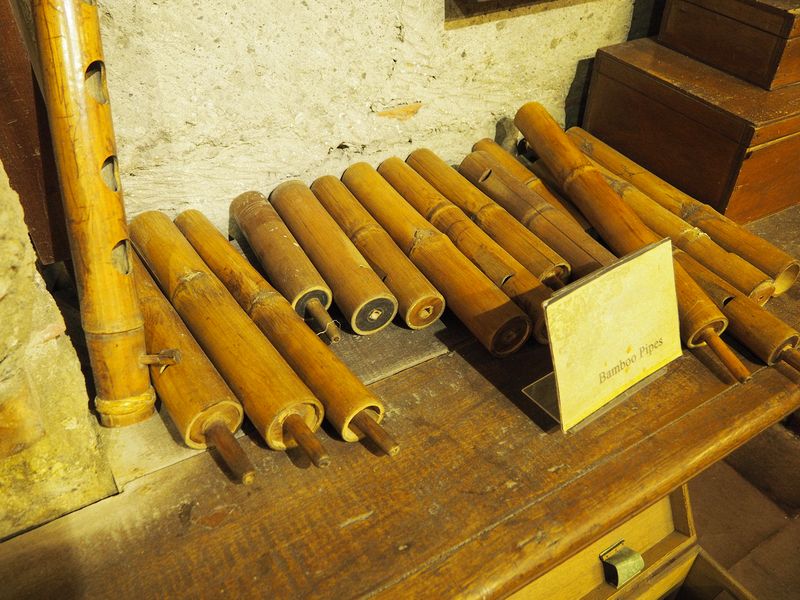 Some bamboo pipes