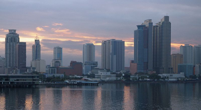 We arrive in Manila in the early morning