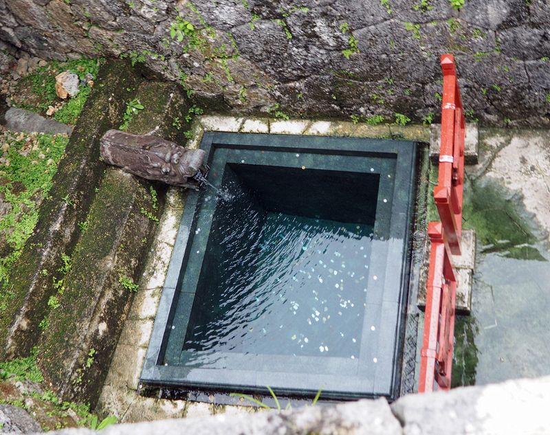 A spring within the castle walls