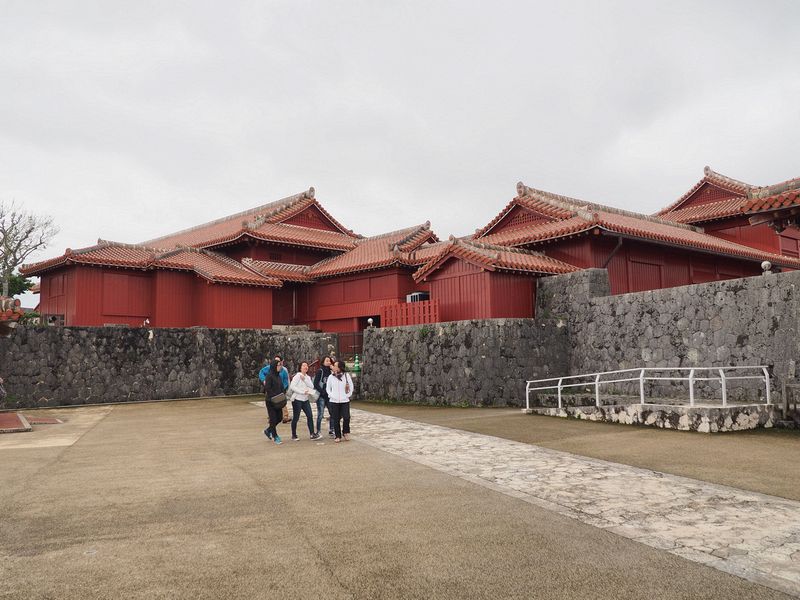 Red buildings