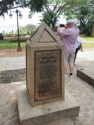 Memorial for the American POWs kept in the Plaza Cuartel during WWII