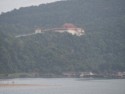 A temple on a hill in the distance