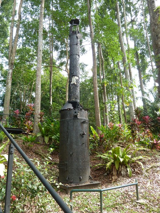 An old boiler that the POWs sabotaged