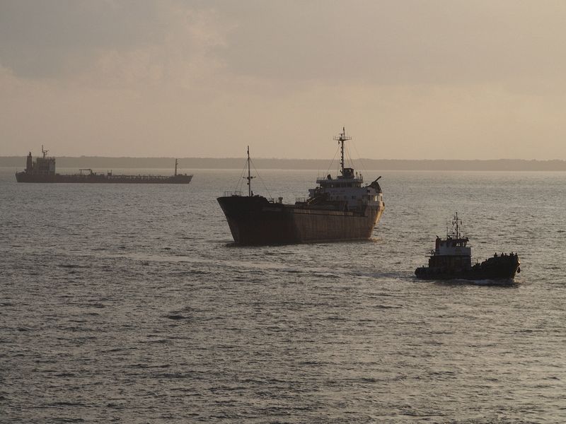 Oil tankers and a tug