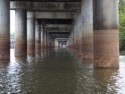 We go under the I-10 Atchafalaya Basin Bridge