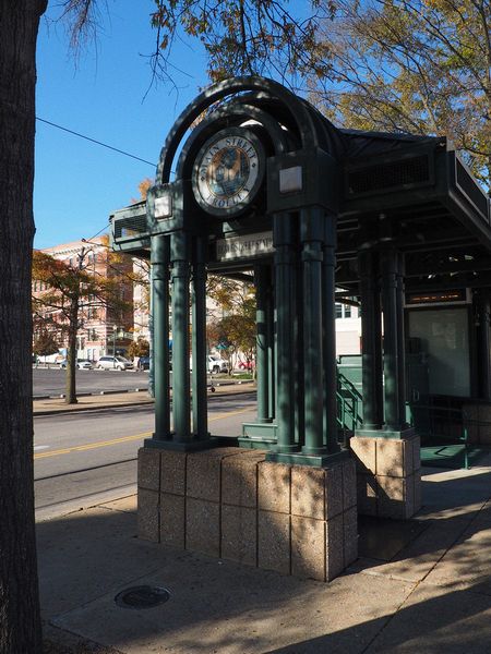 Fancy trolley stop