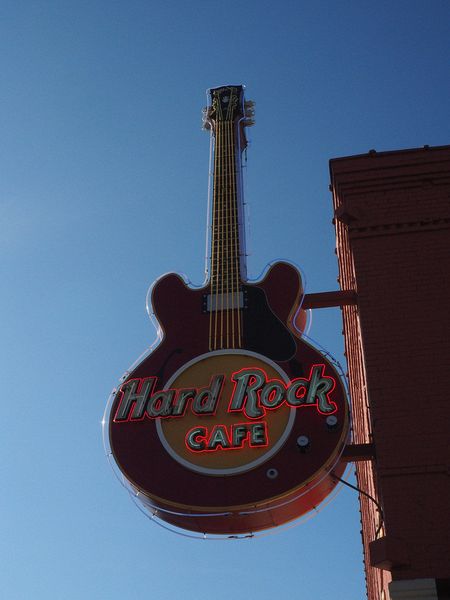 Hard Rock Cafe sign