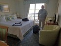 Pete in our cabin on the riverboat