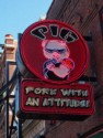 Pig on Beale sign