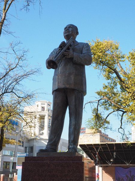 Statue of W. C. Handy, father of the blues