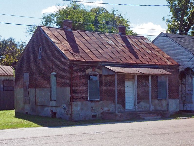 A very old brick house