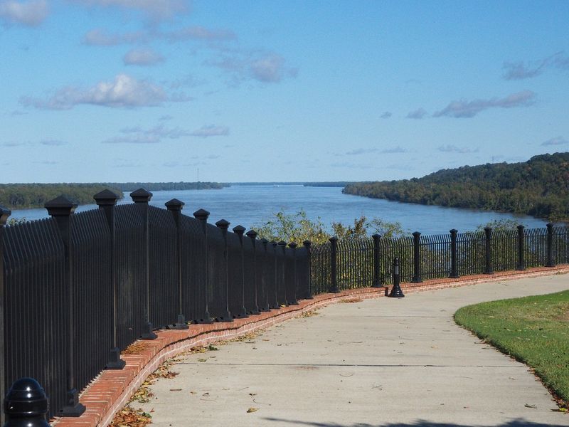 A walkway on the Natchez bluffs