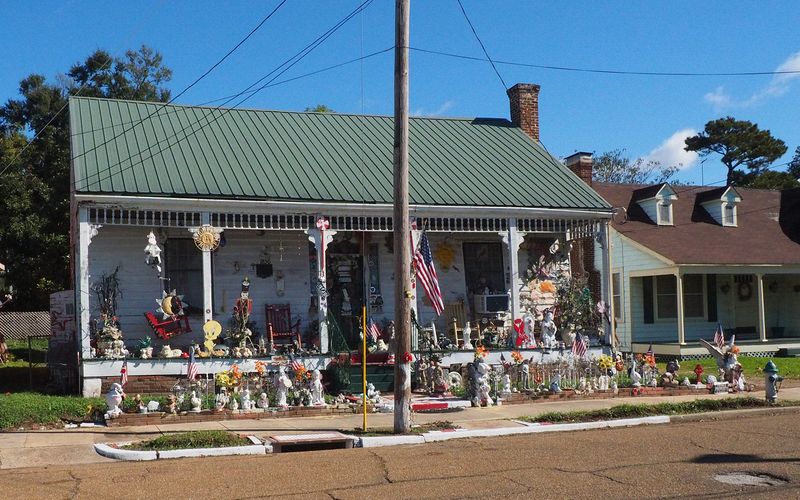 An overly decorated house