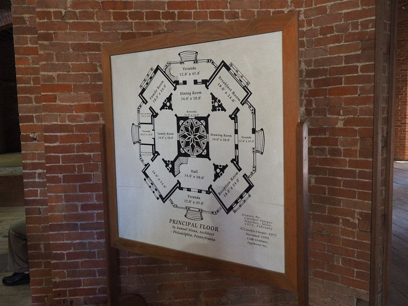 Floor plan of the lowest level where the family lived during construction upstairs