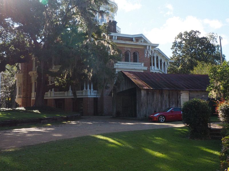 Old garage next to the house