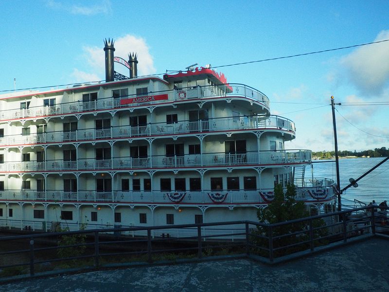 Our riverboat in the early morning