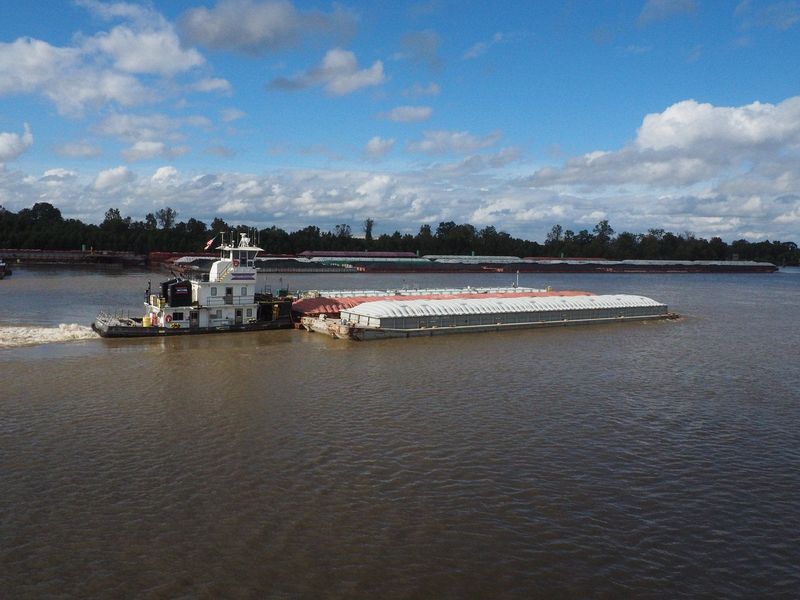 A small river barge