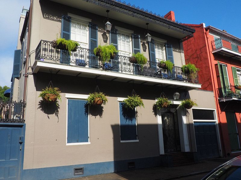 A typical house in the French Quarter