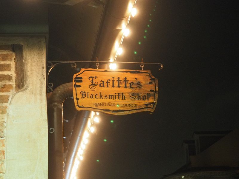 We visit Lafitte's Blacksmith Shop piano bar