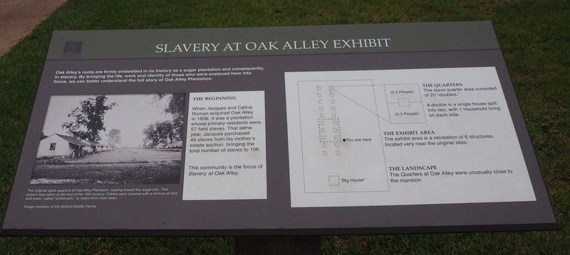 About slavery at Oak Alley