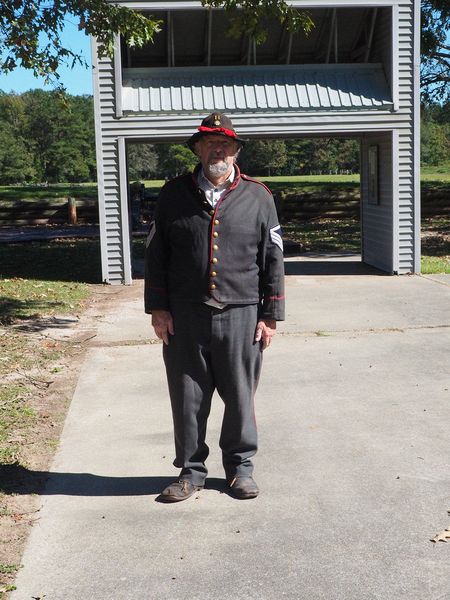 Civil War soldier at Port Hudson State Historic Site