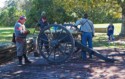 Loading a cannon